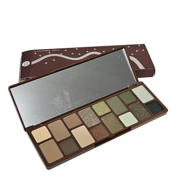 Dikalu Eyeshadow Palette with Mirror - Earthy Tones - Picture 1 of 6